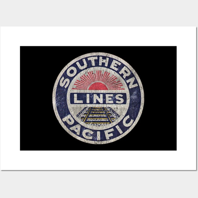 Southern Pacific Lines Railroad USA Wall Art by Amandeeep